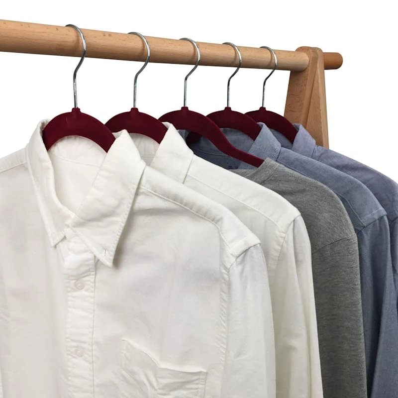 50-Pack Velvet Suit Hangers, Fuchsia 8 50-Pack Velvet Suit Hangers, Fuchsia - Image 6