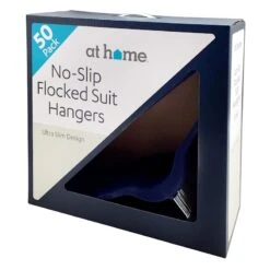 50-Pack Velvet Suit Hangers, Navy Blue -Cleaning Essentials Sales 50 pack velvet suit hangers navy blue 8