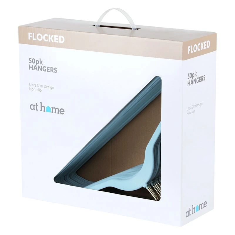 50-Pack Velvet Suit Hangers, Pastel Blue 7 50-Pack Velvet Suit Hangers, Pastel Blue - Image 5