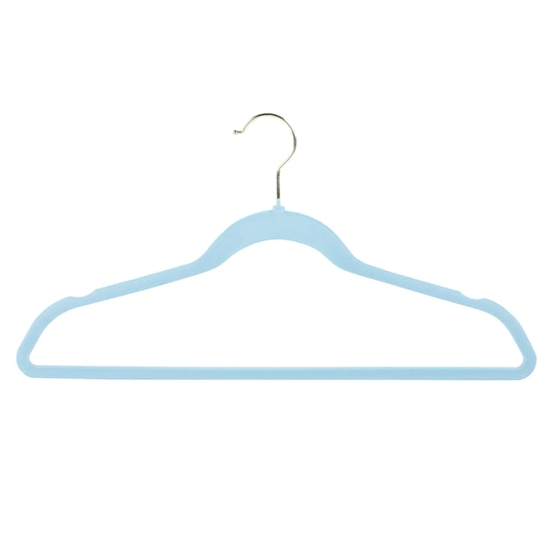 50-Pack Velvet Suit Hangers, Pastel Blue 3 50-Pack Velvet Suit Hangers, Pastel Blue