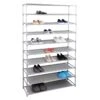 50-Pair Black Metal Shoe Rack 1 50-Pair Black Metal Shoe Rack -Cleaning Essentials Sales 50 pair black metal shoe rack