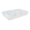 6-Piece Drawer Organizer, White