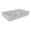 6-Piece Grey Drawer Organizer 2 6-Piece Grey Drawer Organizer -Cleaning Essentials Sales 6 piece grey drawer organizer