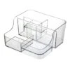 6-Section Clear Storage Bin, Extra Large -Cleaning Essentials Sales 6 section clear storage bin extra large