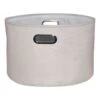 Almond Round Fabric Storage Basket, Large -Cleaning Essentials Sales almond round fabric storage basket large