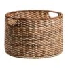 Bacburi Round Woven Abaca Storage Basket, Large 1 Bacburi Round Woven Abaca Storage Basket, Large -Cleaning Essentials Sales bacburi round woven abaca storage basket large