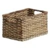 Bacburi Woven Abaca Rectangle Shelf Tote, Large -Cleaning Essentials Sales bacburi woven abaca rectangle shelf tote large