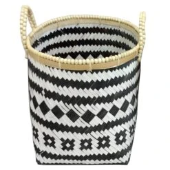 Bamboo Large Basket/Bead Handle