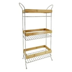 Bamboo Wood Storage Stand