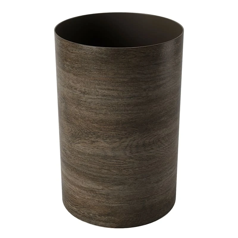 Barn Wood-Look Treela Trash Can, 4.75gal 3 Barn Wood-Look Treela Trash Can, 4.75gal