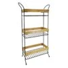 Black Bamboo Spa Rack -Cleaning Essentials Sales black bamboo spa rack