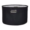 Black Round Fabric Storage Basket, Medium 1 Black Round Fabric Storage Basket, Medium -Cleaning Essentials Sales black round fabric storage basket medium