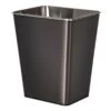 Black Stainless Steel Open Top Bin, 11.7l -Cleaning Essentials Sales black stainless steel open top bin 11.7l