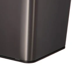 Black Stainless Steel Open Top Bin, 11.7l -Cleaning Essentials Sales black stainless steel open top bin 11.7l 3