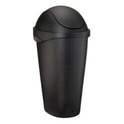 Black Swing-Top Trash Can, 12gal