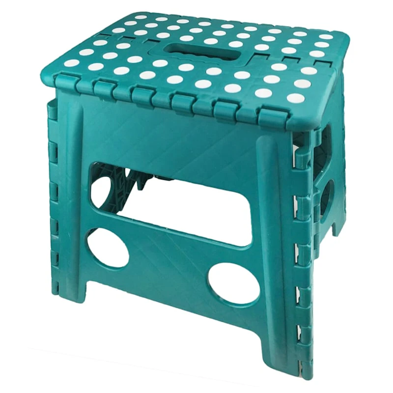 Blue Foldable Step Stool, 13" 3 Blue Foldable Step Stool, 13"