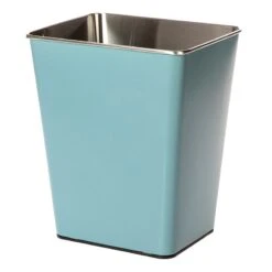 Blue Stainless Steel Open Top Bin, 11.7l