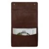 Brown Faux Leather Wall Organizer -Cleaning Essentials Sales brown faux leather wall organizer