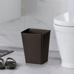 Brown Stainless Steel Open Top Bin, 11.7l -Cleaning Essentials Sales brown stainless steel open top bin 11.7l 4