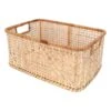 Cane Rectangle Storage Basket, Large 2 Cane Rectangle Storage Basket, Large -Cleaning Essentials Sales cane rectangle storage basket large