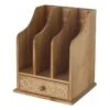 Carved Wood Organizer With Drawer -Cleaning Essentials Sales carved wood organizer with drawer