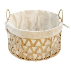 Chevy Natural Round Storage Basket, Large
