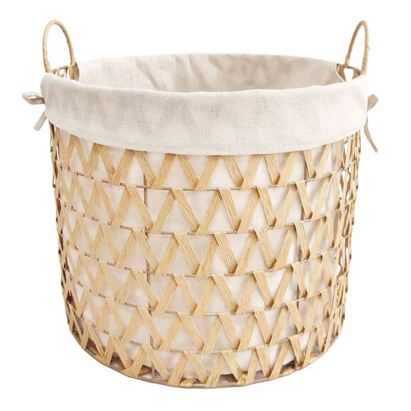 Chevy Natural Round Storage Basket, Small 3 Chevy Natural Round Storage Basket, Small