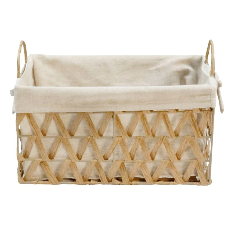 Chevy Natural Wicker Rectangle Storage Basket, Medium 3 Chevy Natural Wicker Rectangle Storage Basket, Medium