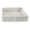 Chunky White Under The Bed Fabric Storage Basket, Small -Cleaning Essentials Sales chunky white under the bed fabric storage basket small