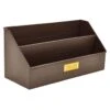 Cliff Bronze & Gold Ridged Metal Desk Organizer -Cleaning Essentials Sales cliff bronze gold ridged metal desk organizer