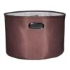 Cocoa Round Fabric Storage Basket, Large