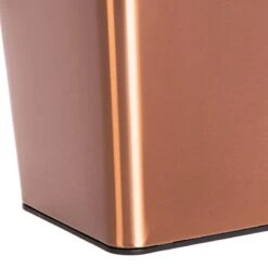 Copper Stainless Steel Open Top Bin, 11.7l -Cleaning Essentials Sales copper stainless steel open top bin 11.7l 2