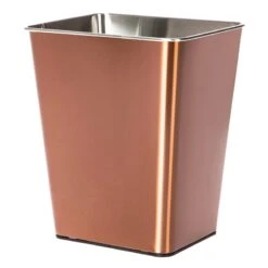 Copper Stainless Steel Open Top Bin, 11.7l