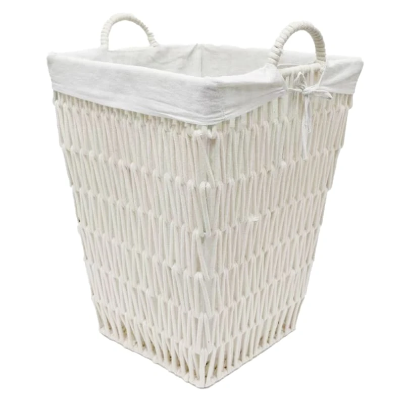 Cotton Rope Laundry Hamper With Removable Liner 3 Cotton Rope Laundry Hamper With Removable Liner