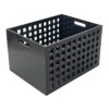 Crosby St Holden Black Wooden Storage Crate, Large