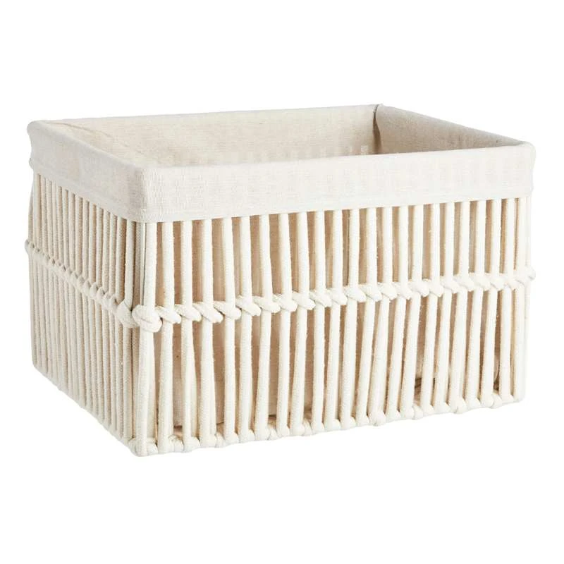 Crosby St Rectangle Poly Rope Storage Basket, Medium 3 Crosby St Rectangle Poly Rope Storage Basket, Medium