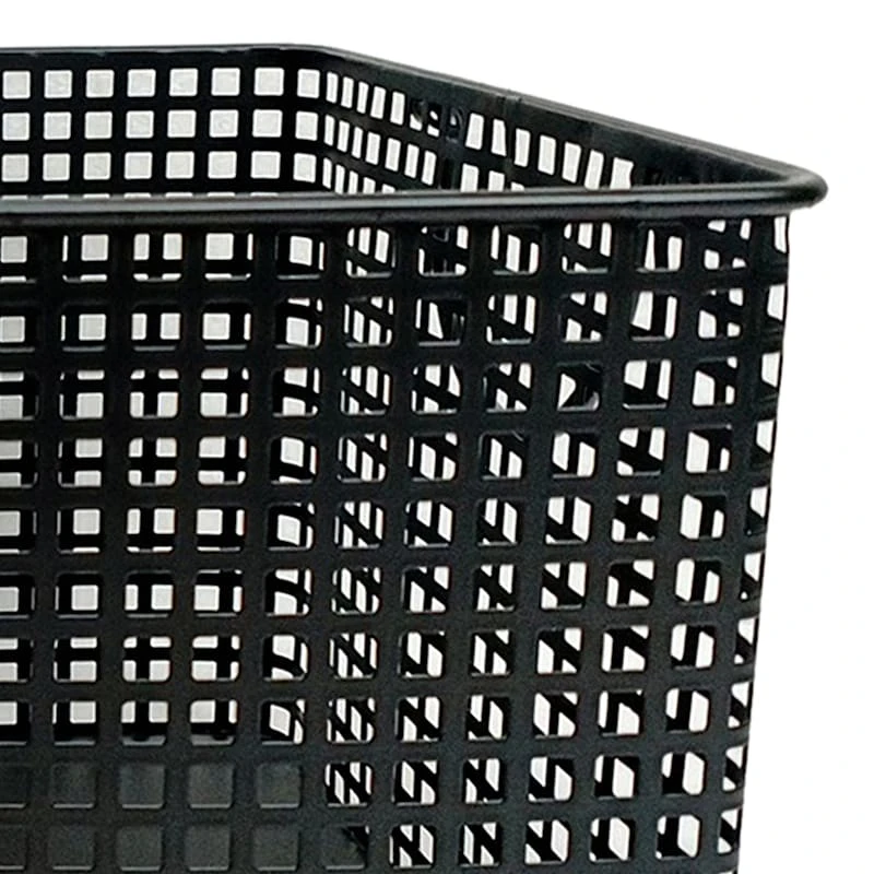 Crosby St Straton Black Metal Rectangle Storage Basket, Medium 4 Crosby St Straton Black Metal Rectangle Storage Basket, Medium - Image 2