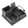 Desk Charging Organizer, Grey -Cleaning Essentials Sales desk charging organizer grey