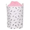 Eyelash Collapsible Laundry Hamper With Drawstring Liner, Pink 2 Eyelash Collapsible Laundry Hamper With Drawstring Liner, Pink -Cleaning Essentials Sales eyelash collapsible laundry hamper with drawstring liner pink