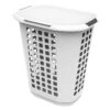Ezy Storage Laundry Hamper With Lid, White 1 Ezy Storage Laundry Hamper With Lid, White -Cleaning Essentials Sales ezy storage laundry hamper with lid white