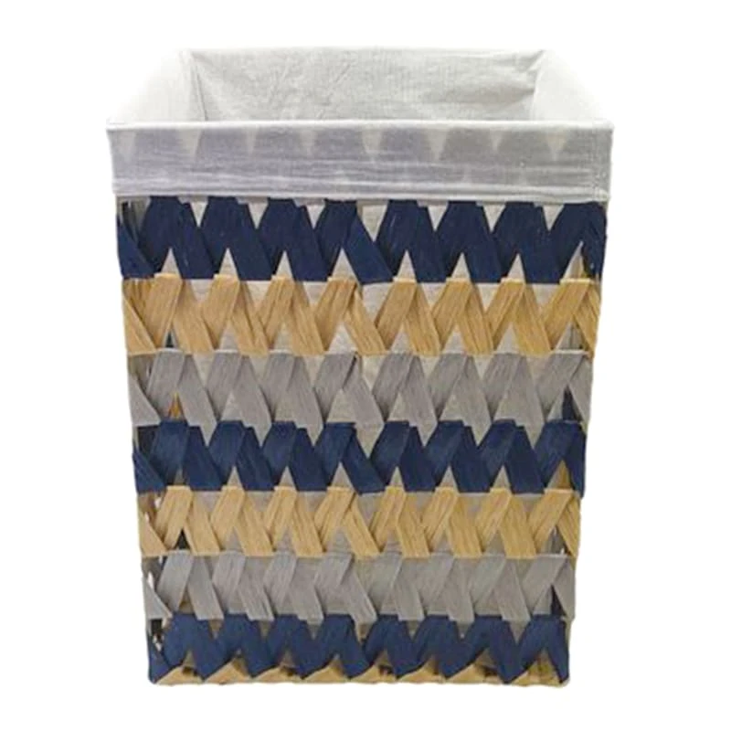 Flat Weave Water Hyacinth Laundry Hamper, Medium 3 Flat Weave Water Hyacinth Laundry Hamper, Medium