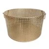 Flatiron Bronze Metal Round Storage Basket, Small -Cleaning Essentials Sales flatiron bronze metal round storage basket small