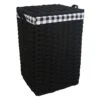 Floor Standing Hamper With Printed Buffalo Check Designed Liner, Extra Large -Cleaning Essentials Sales floor standing hamper with printed buffalo check designed liner extra large