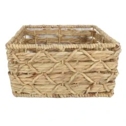 Found & Fable Kai Rectangle X Weave Basket, Large -Cleaning Essentials Sales found fable kai rectangle x weave basket large 2