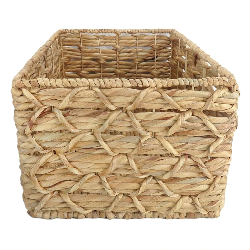 Found & Fable Kai Tall X Weave Rectangle Storage Basket, Small 4 Found & Fable Kai Tall X Weave Rectangle Storage Basket, Small - Image 2