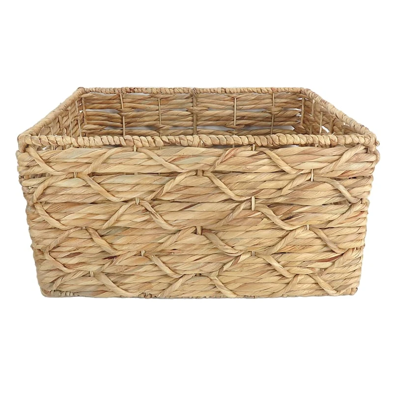 Found & Fable Kai Tall X Weave Rectangle Storage Basket, Small 5 Found & Fable Kai Tall X Weave Rectangle Storage Basket, Small - Image 3