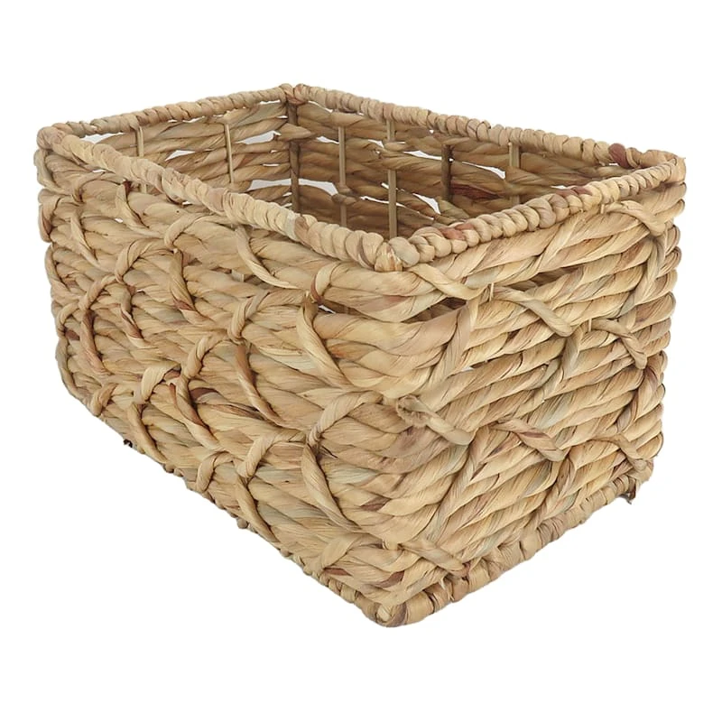 Found & Fable Kai Tall X Weave Rectangle Storage Basket, Small 3 Found & Fable Kai Tall X Weave Rectangle Storage Basket, Small