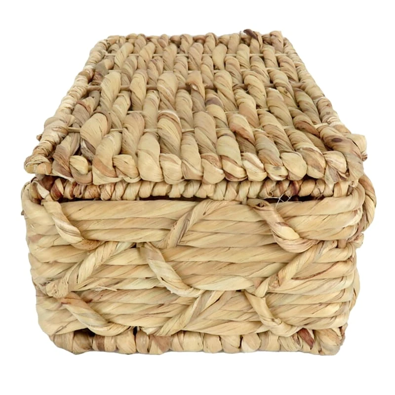 Found & Fable Kai Triple X Twist Lidded Storage Basket, Small 4 Found & Fable Kai Triple X Twist Lidded Storage Basket, Small - Image 2