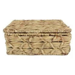 Found & Fable Kai Triple X Twist Lidded Storage Basket, Small 8 Found & Fable Kai Triple X Twist Lidded Storage Basket, Small -Cleaning Essentials Sales found fable kai triple x twist lidded storage basket small 2