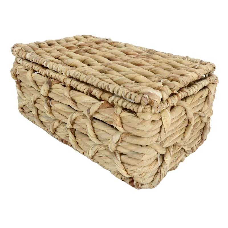 Found & Fable Kai Triple X Twist Lidded Storage Basket, Small 3 Found & Fable Kai Triple X Twist Lidded Storage Basket, Small
